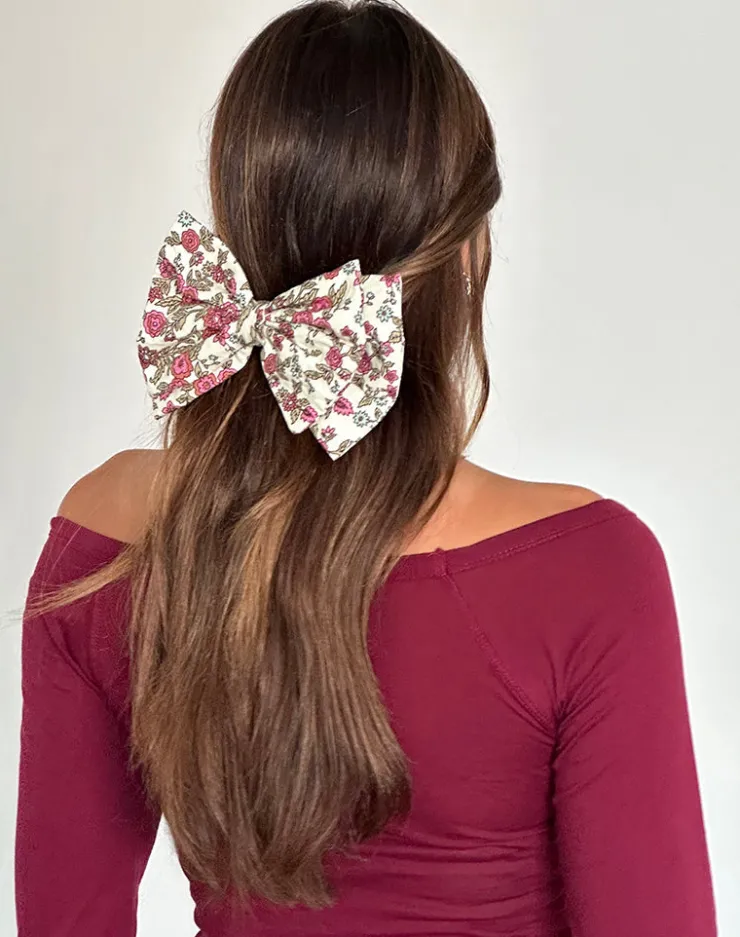 Women Motel Rocks Accessories | Acar Bow Clip in Vintage Bloom