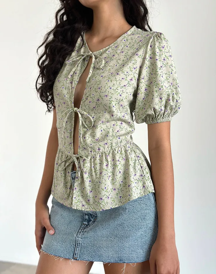 Women Motel Rocks Shirts And Blouses | Printed Tops | Ajasi Blouse in Parma Violet