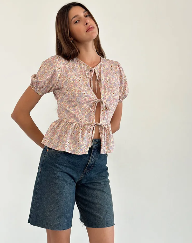 Women Motel Rocks Shirts And Blouses | Ajasi Blouse in 70s Prairie Girl