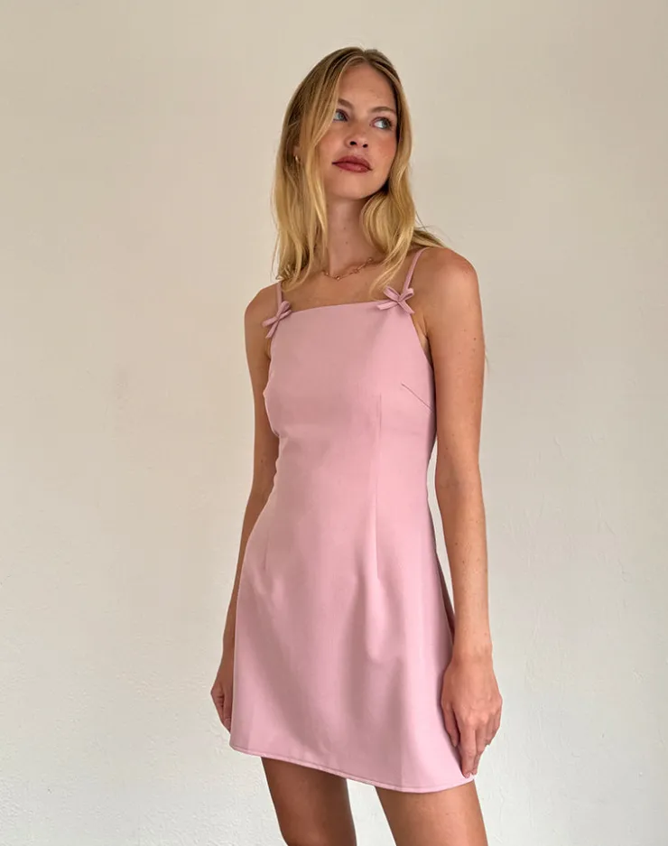 Women Motel Rocks Day Dresses | Bodycon Dresses | Aketi Mini Dress in Dusky Pink