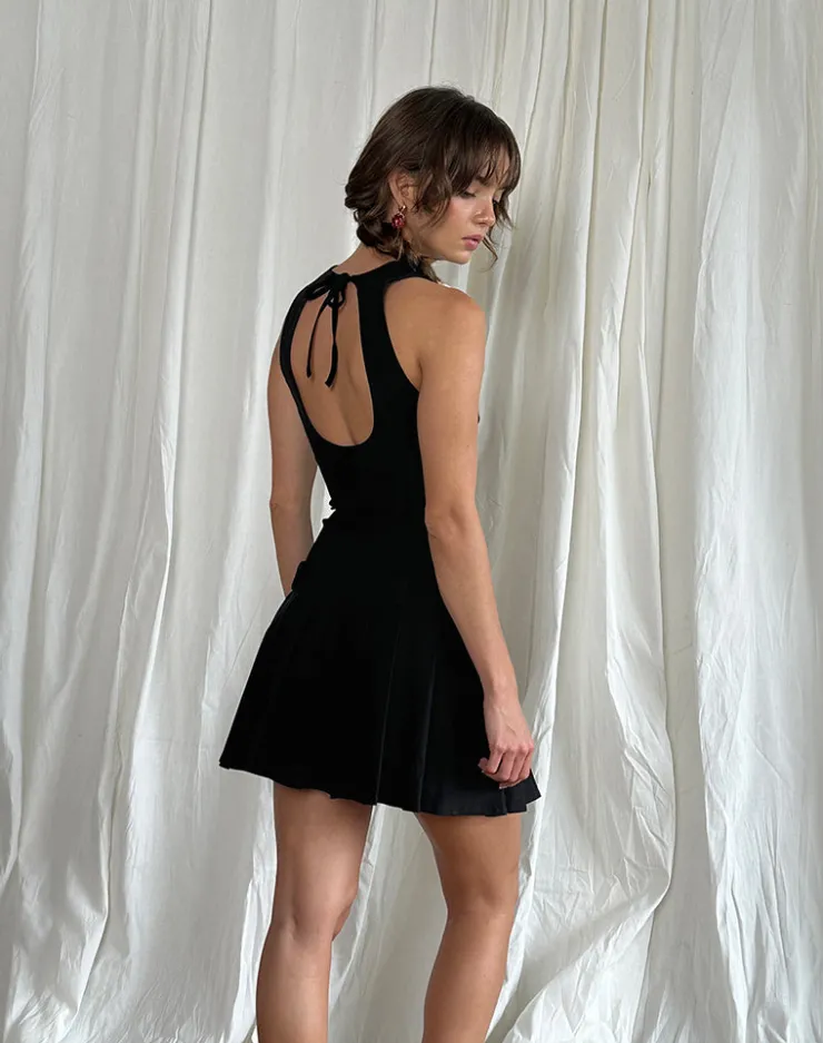 Women Motel Rocks Tailoring | Day Dresses | Ayosa Backless Mini Dress in Black