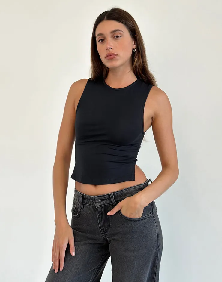 Women Motel Rocks Basics | Basic Tops | Baruna Tie Back Top in