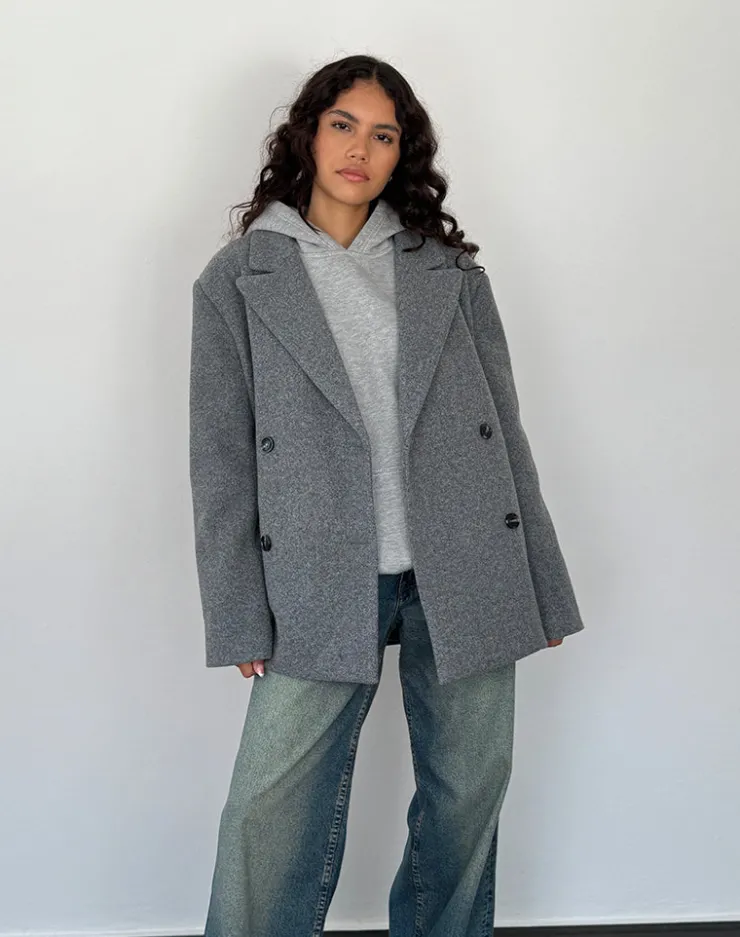 Women Motel Rocks Tailoring | Binaiya Oversized Blazer in Grey