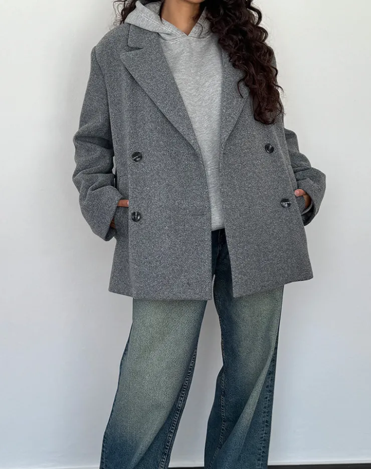 Women Motel Rocks Tailoring | Binaiya Oversized Blazer in Grey