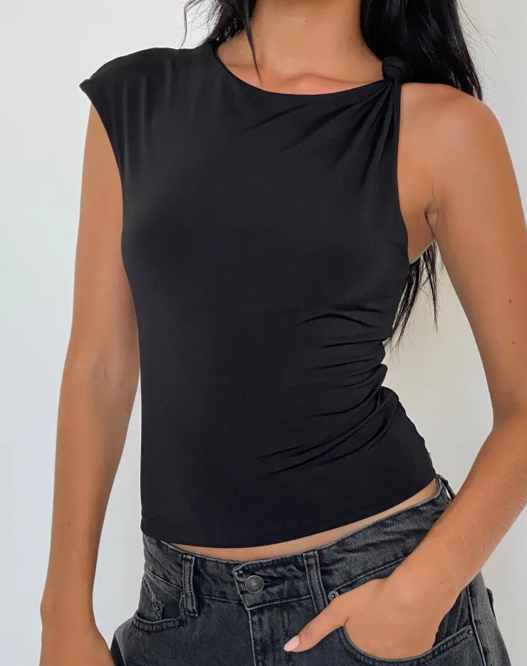 Women Motel Rocks Basics | Basic Tops | Cambrie Asymmetrical Sleeveless Top in