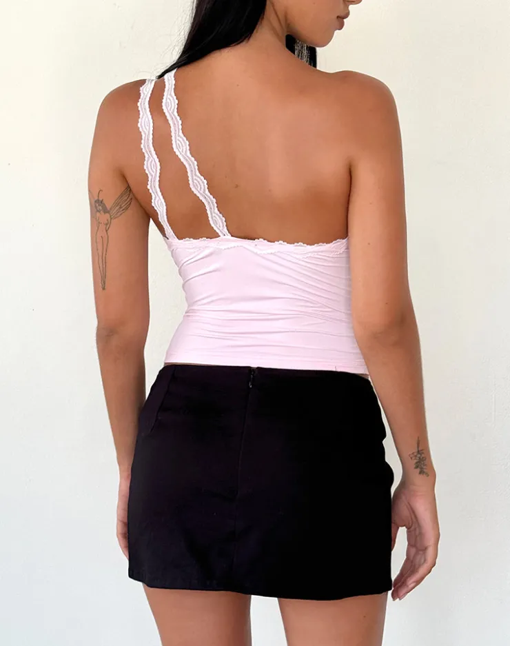 Women Motel Rocks Basic Tops | Strappy Tops | Carolina One Shoulder Top in