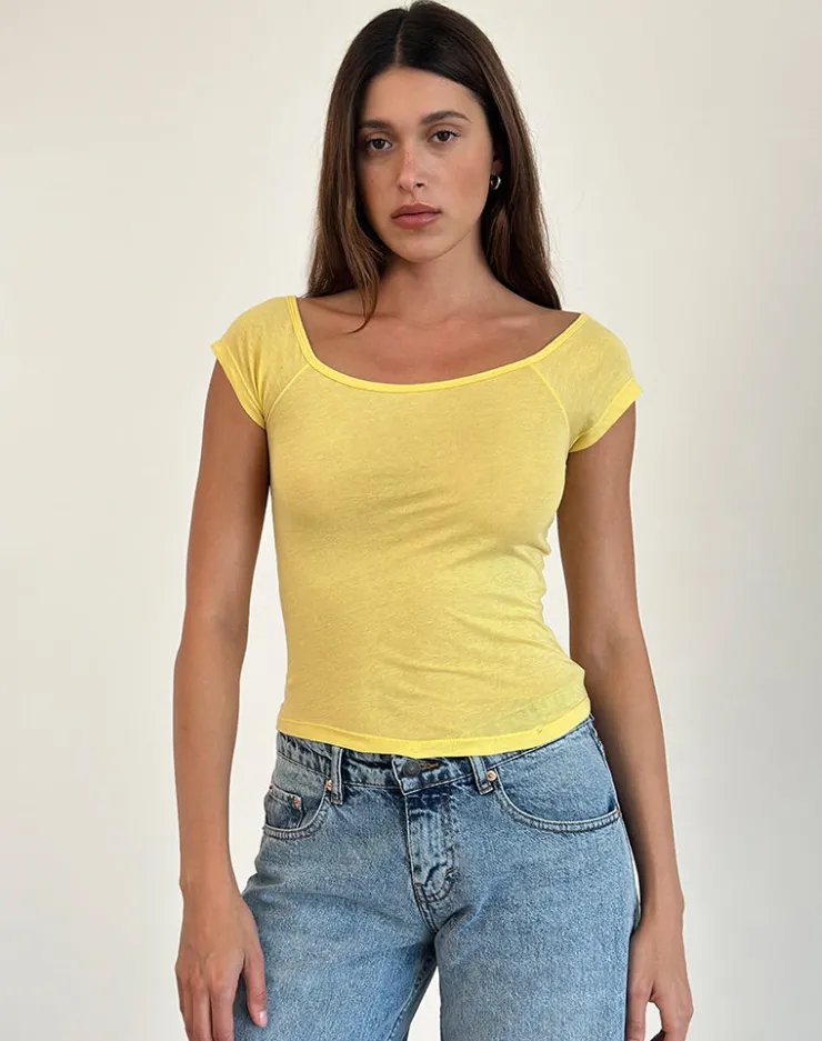 Women Motel Rocks Basic Tops | Bandeau Tops | Charya Off Shoulder Top in