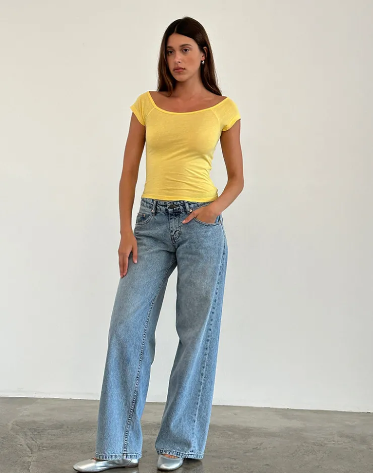 Women Motel Rocks Basic Tops | Bandeau Tops | Charya Off Shoulder Top in