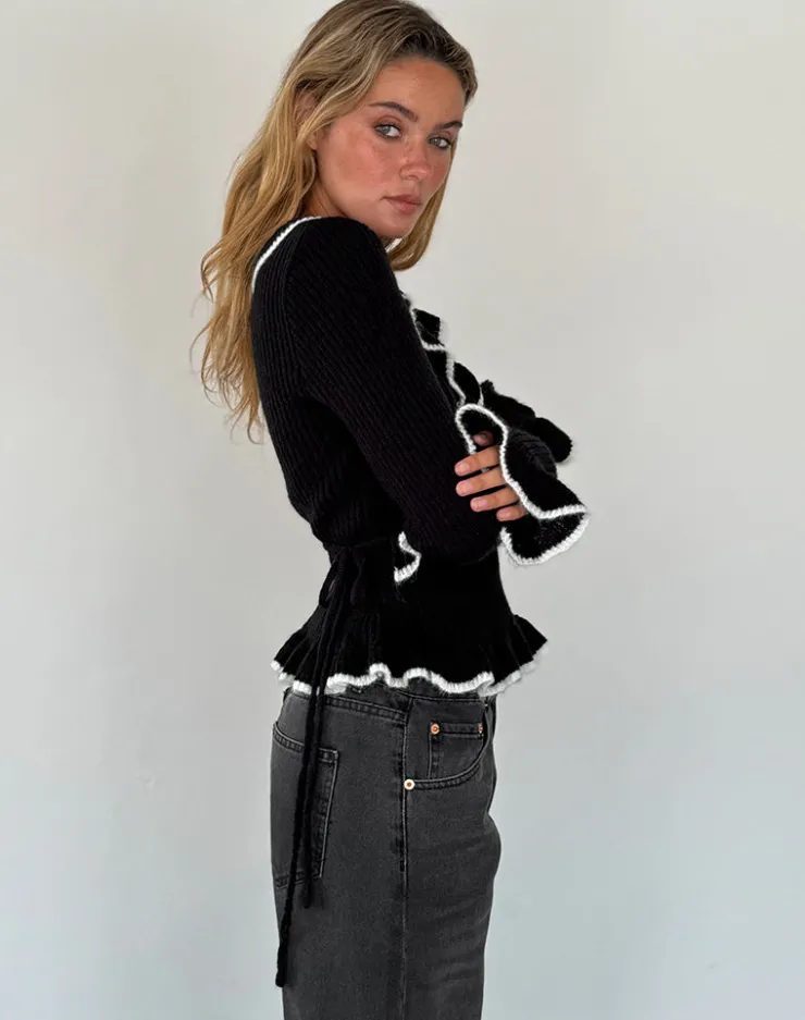 Women Motel Rocks Long Sleeve Tops | Christella Top in Black