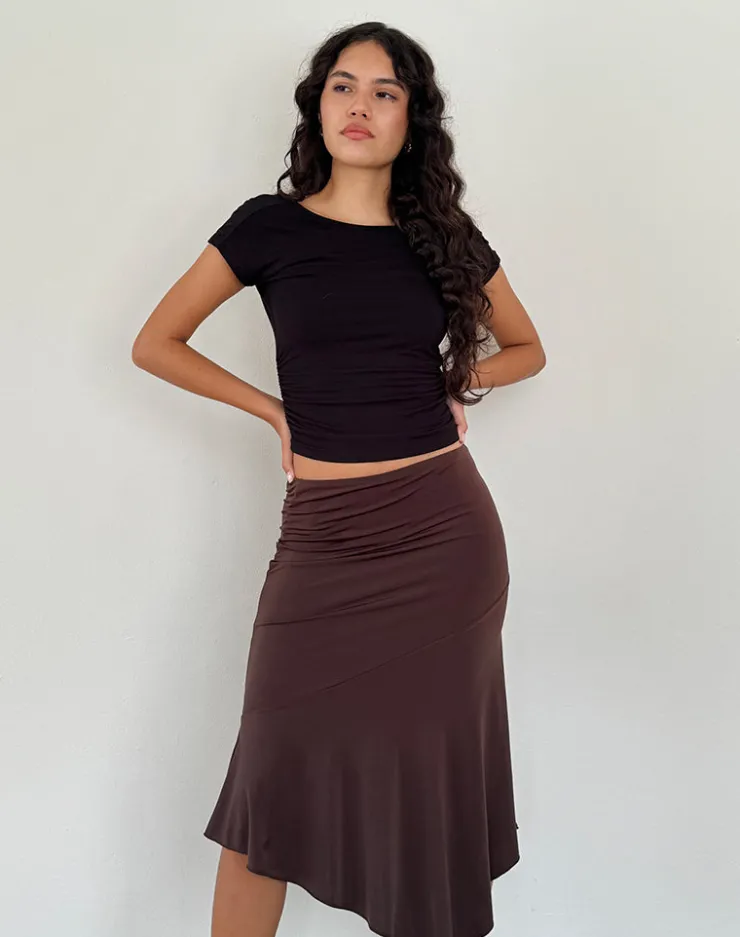 Women Motel Rocks Basics | Midi Skirts | Cinta Low Rise Midi Skirt in