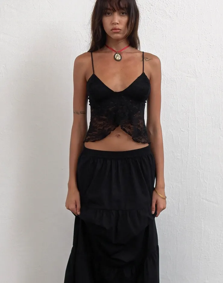 Women Motel Rocks Crop Tops | Lace Tops | Cojira Lace Butterfly Top in