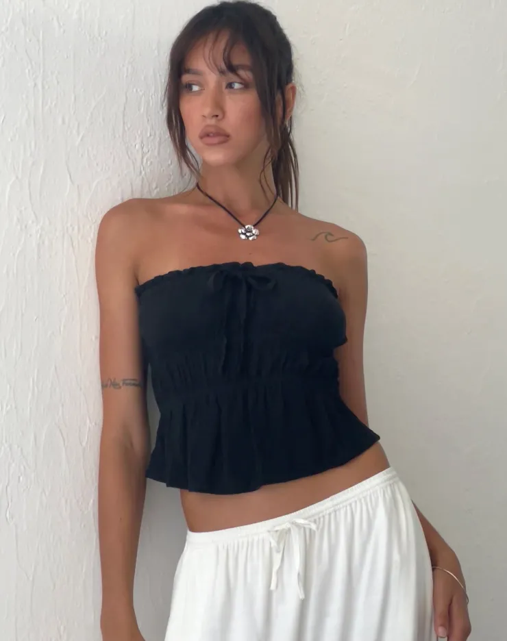 Women Motel Rocks Bandeau Tops | Cove Bandeau Top in Crinkle