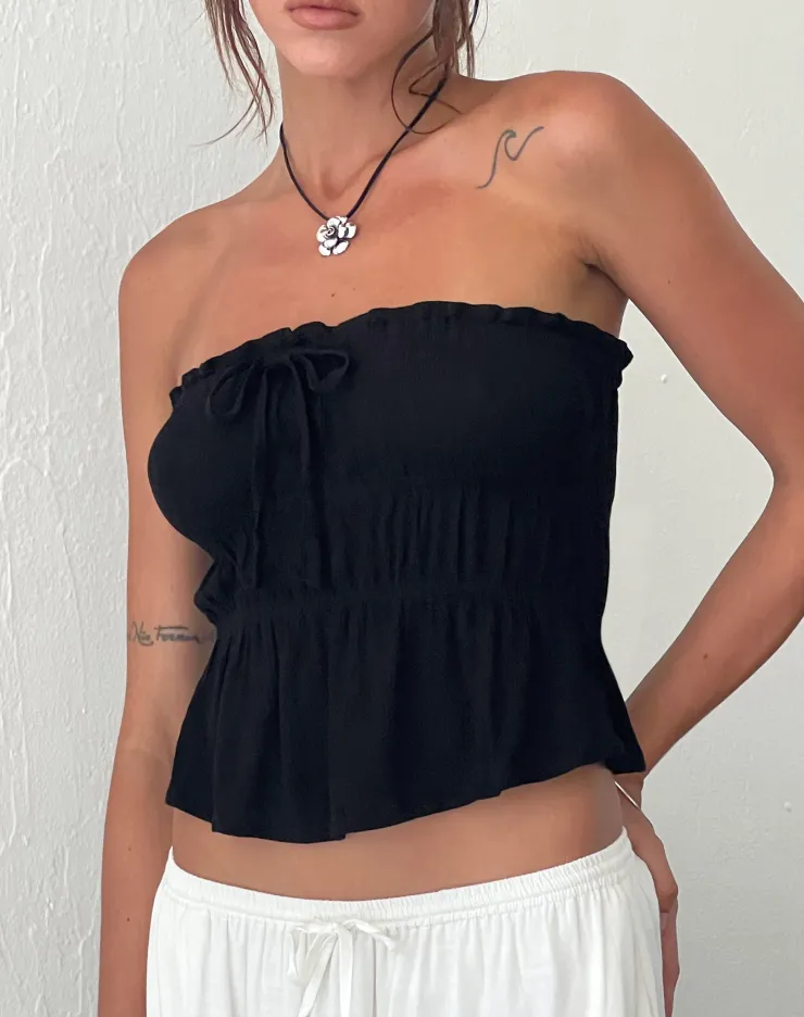 Women Motel Rocks Bandeau Tops | Cove Bandeau Top in Crinkle