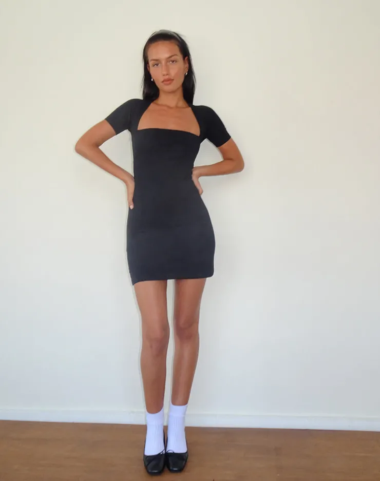 Women Motel Rocks Day Dresses | Bodycon Dresses | Drequa Mini Dress in Black