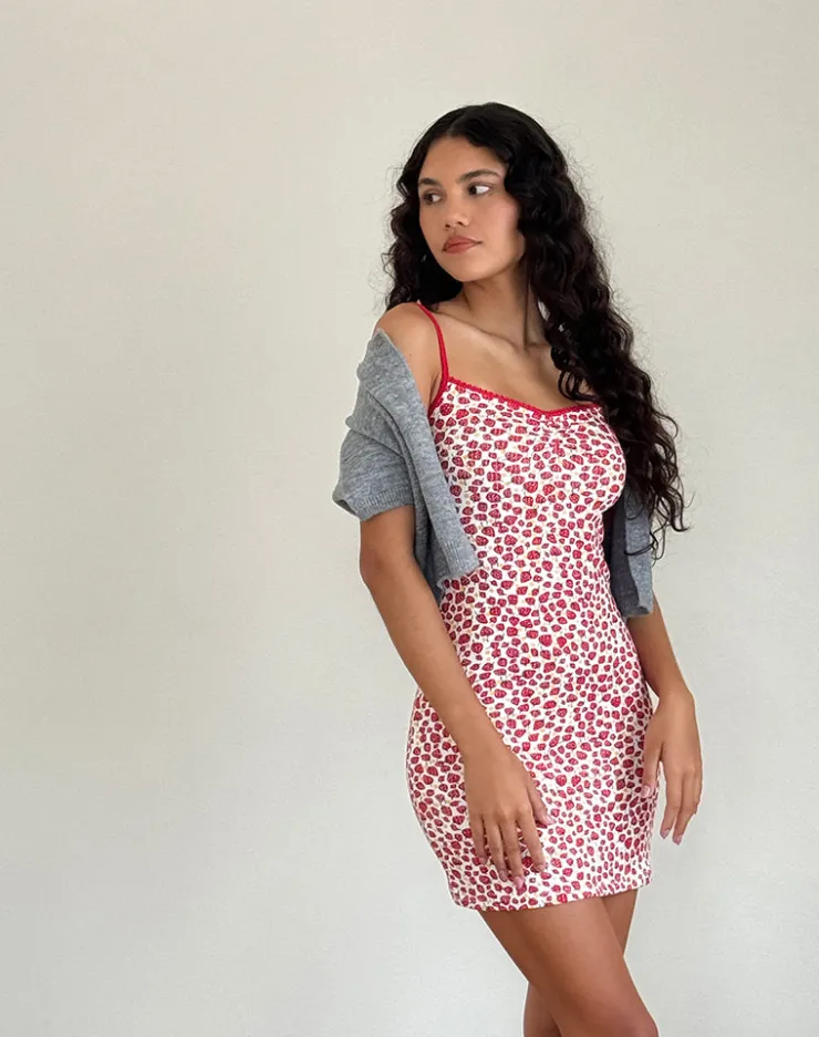 Women Motel Rocks Printed Dresses | Day Dresses | Gracias Mini Dress in Strawberry 2023 Print