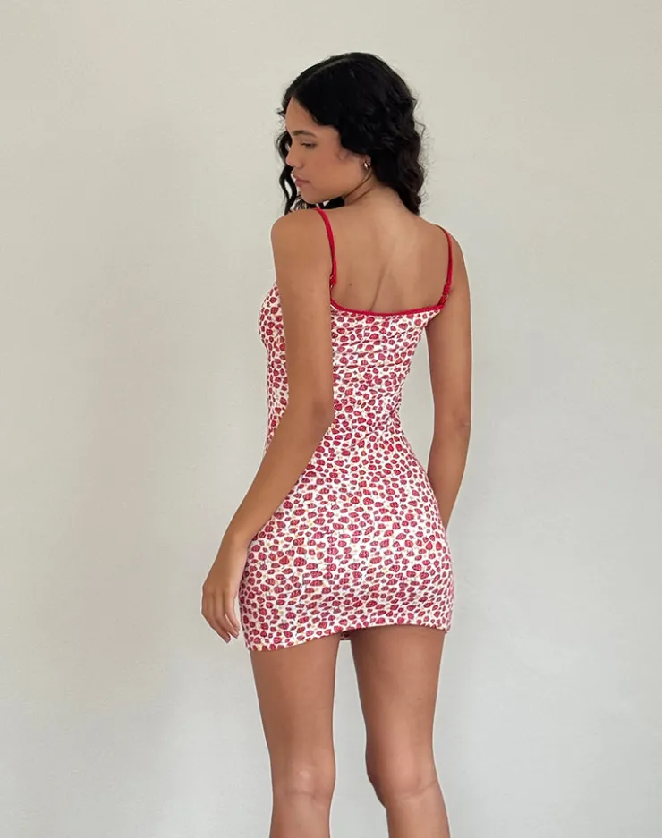 Women Motel Rocks Printed Dresses | Day Dresses | Gracias Mini Dress in Strawberry 2023 Print