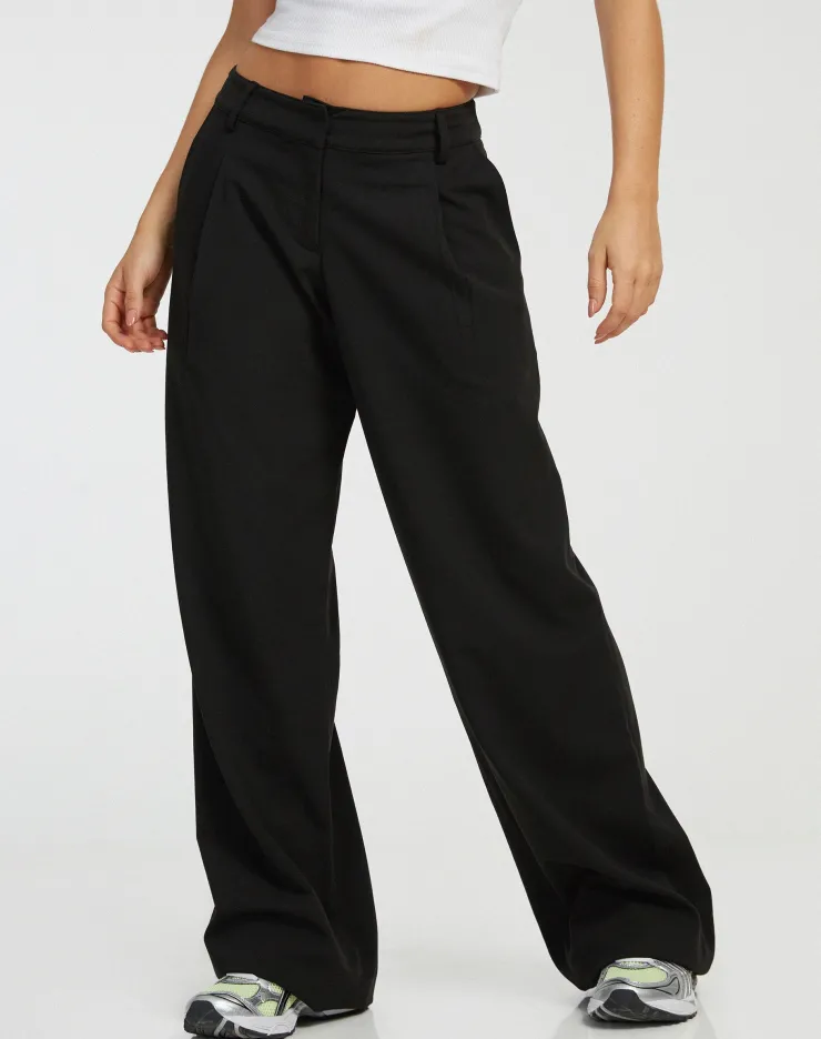 Women Motel Rocks Tailoring | Basics | Hondra Wide Leg Trouser in