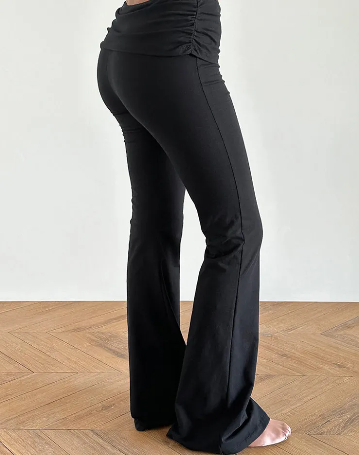 Women Motel Rocks Basics | Jacita Flare Trouser in Black