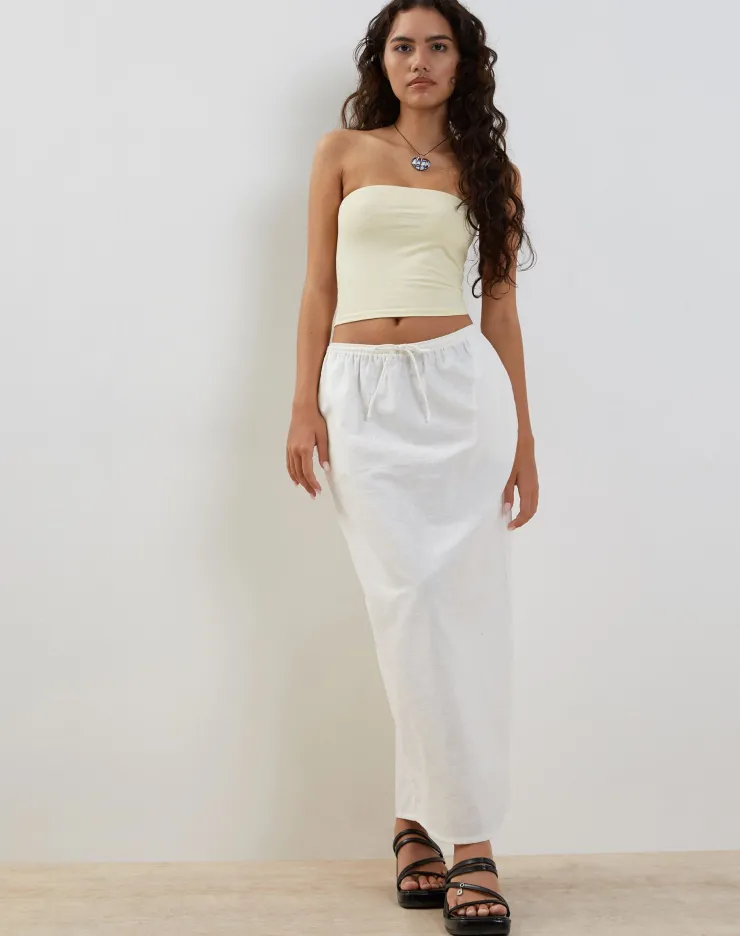 Women Motel Rocks A Line Skirts | Maxi Skirts | Joelene Maxi Skirt in White