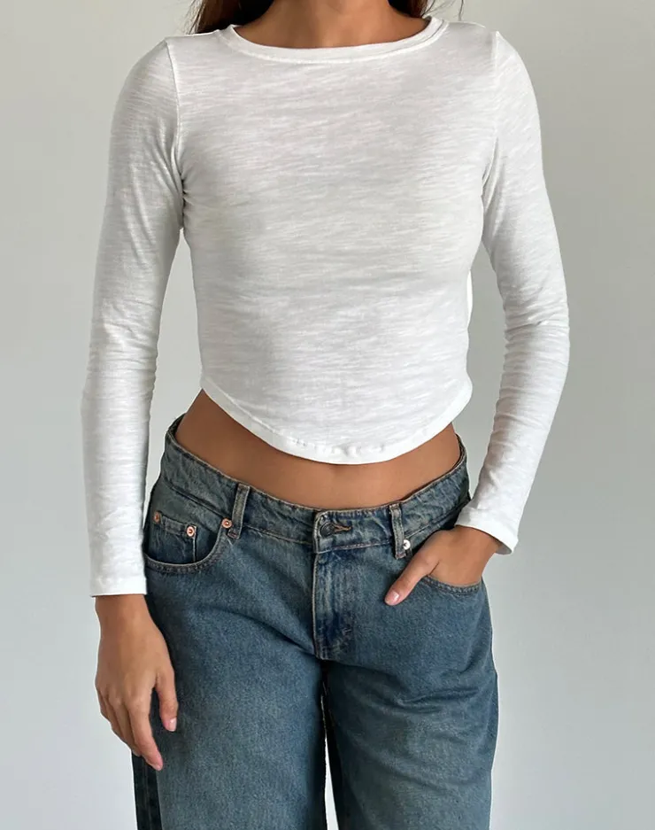 Women Motel Rocks Basics | Basic Tops | Jojisa Top in Jersey Off White