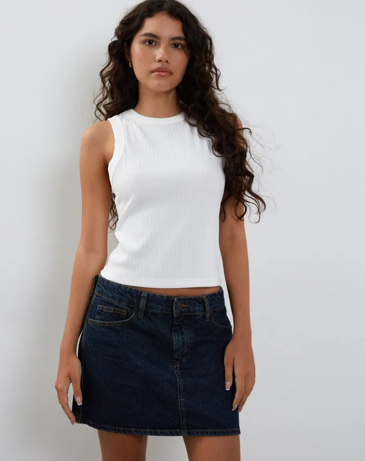 Women Motel Rocks Basic Tops | Vest Tops | Lorde Ribbed Vest Top in