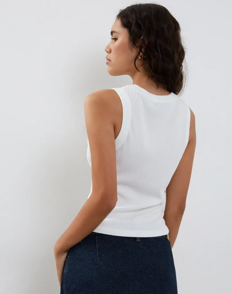 Women Motel Rocks Basic Tops | Vest Tops | Lorde Ribbed Vest Top in