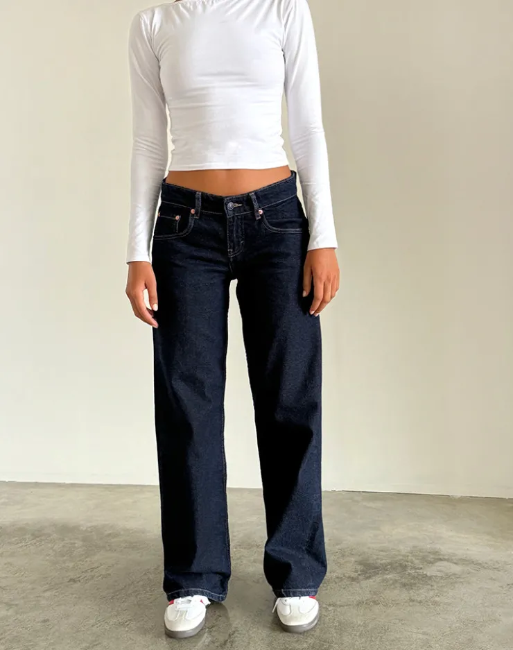 Women Motel Rocks Basics | Low Rise Pants | Low Rise Parallel Jeans in