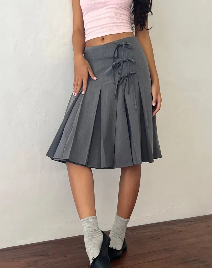 Women Motel Rocks Pleated Skirts | Midi Skirts | Madelyn Pleated Midi Skirt in Tailoring