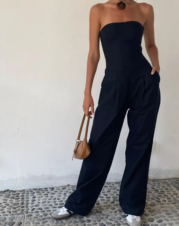 Women Motel Rocks Jumpsuits & Rompers | Basics | MOTEL X JACQUIE Kyaria Bandeau Jumpsuit in