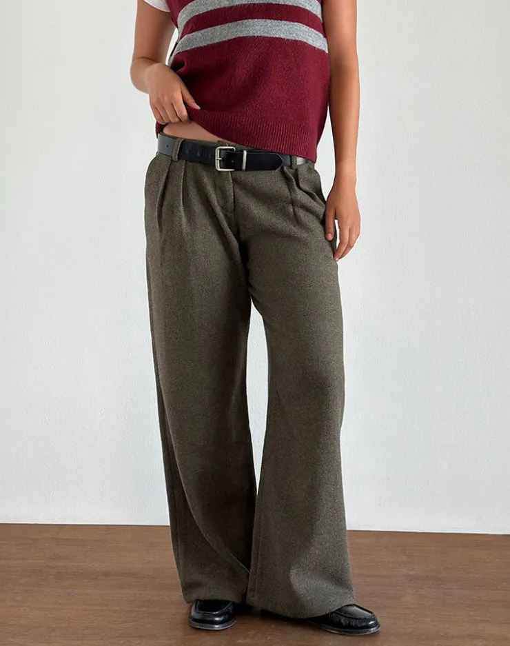 Women Motel Rocks Tailoring | Nailaka Tailored Trouser in Dark Taupe