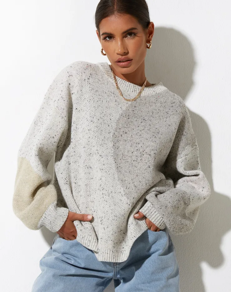 Women Motel Rocks Jumpers | Namari Jumper in Abstract Splodge