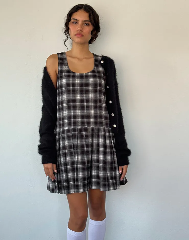 Women Motel Rocks Printed Dresses | Day Dresses | Namaya Mini Dress in Black White Check