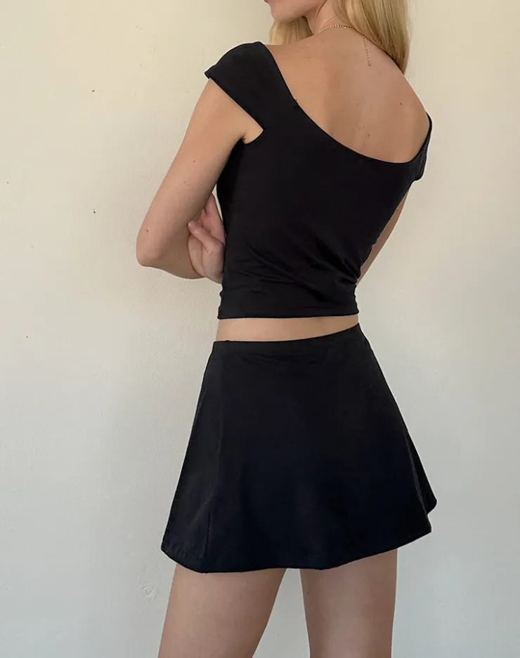 Women Motel Rocks Basics | A Line Skirts | Nidya A-Line Mini Skirt in