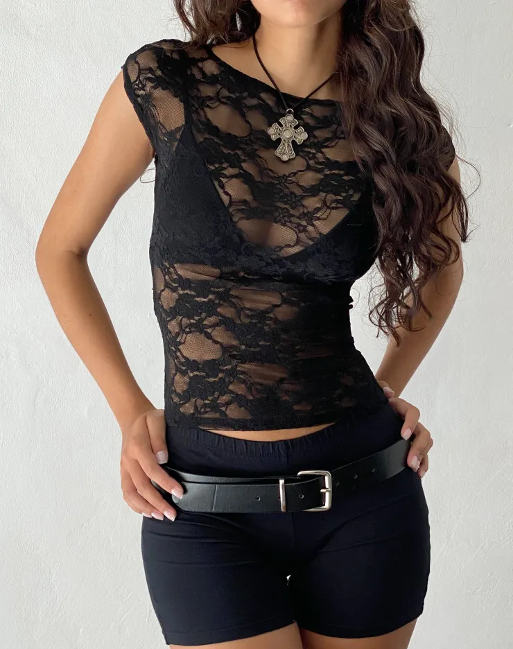 Women Motel Rocks Lace Tops | Going Out Tops | Nova Unlined Lace Top in