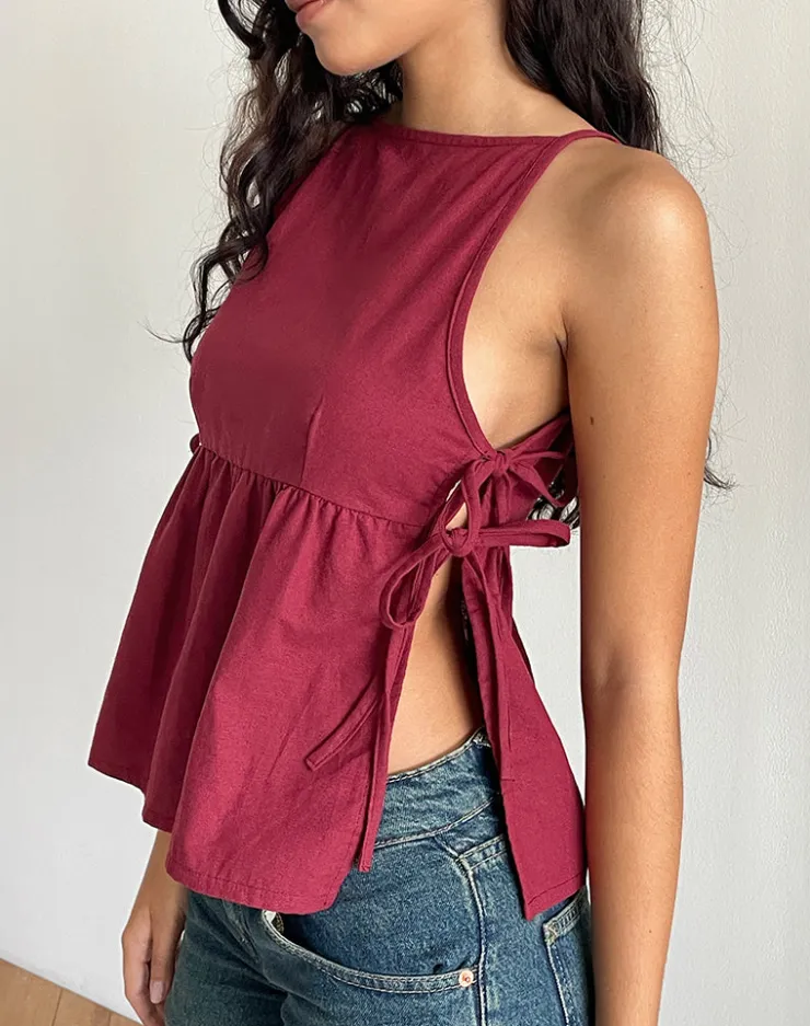 Women Motel Rocks Going Out Tops | Palsi Tie Side Top in