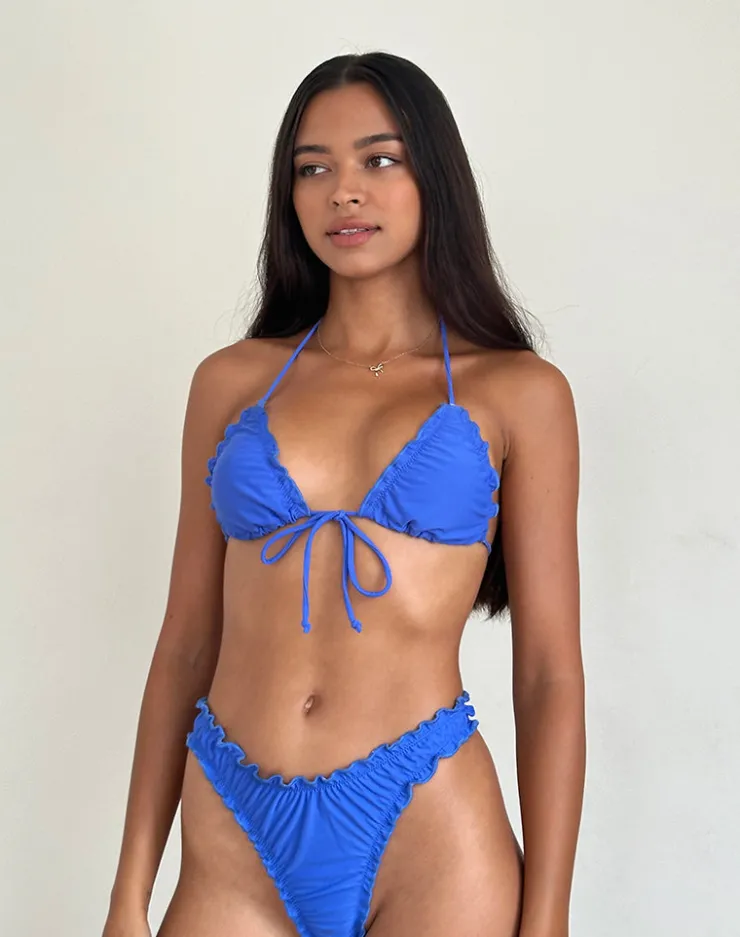 Women Motel Rocks Swimwear | Prisha Bikini Top in Royal Blue