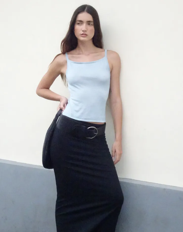 Women Motel Rocks Basics | Vest Tops | Raiya Vest Top in Baby Blue