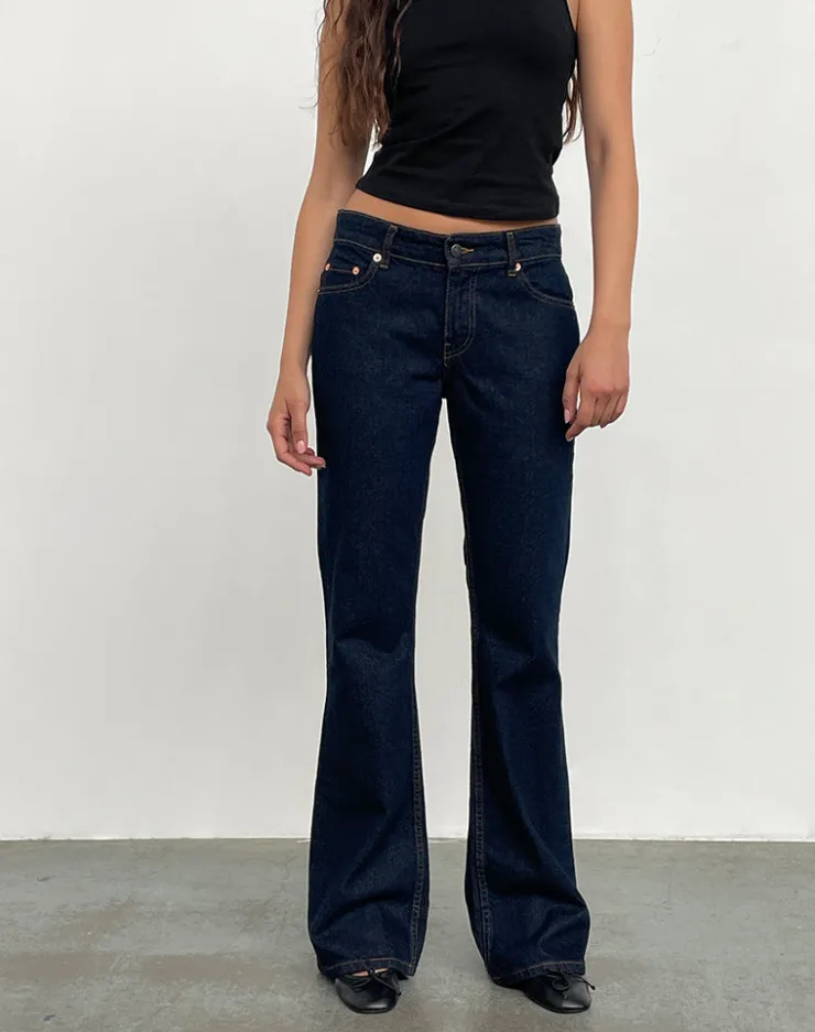 Women Motel Rocks Jeans | Flared Jeans | Rigid Low Rise Flare Jeans In