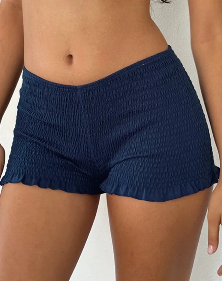 Women Motel Rocks Micro Shorts | LOUNGEWEAR | Ritala Shirred Micro Shorts in