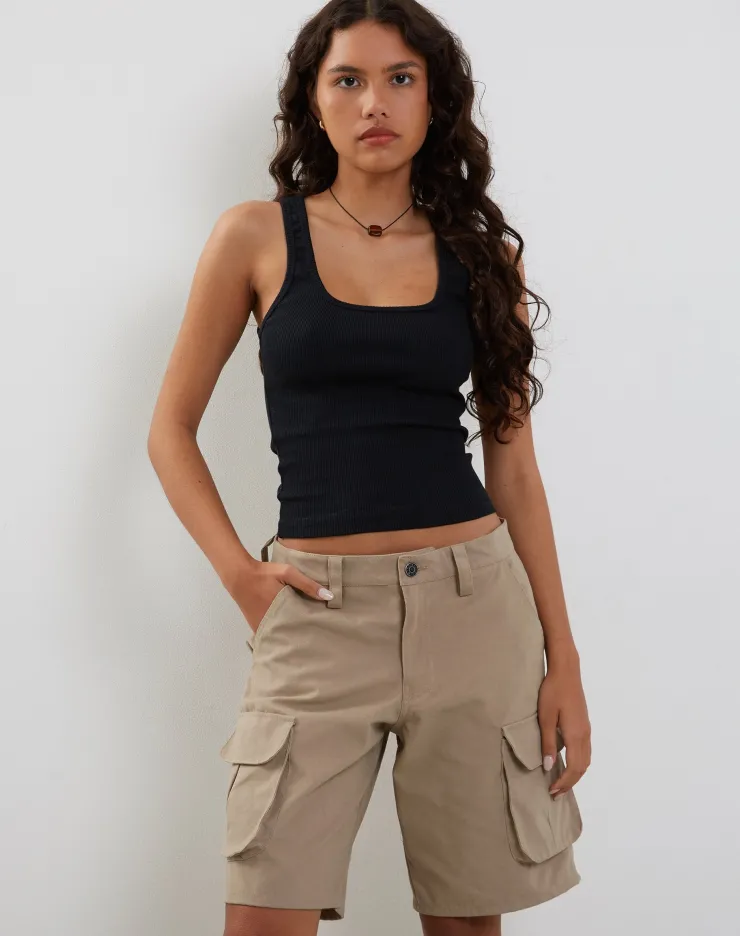 Women Motel Rocks Basics | Basic Tops | Roxe Ribbed Vest Top in