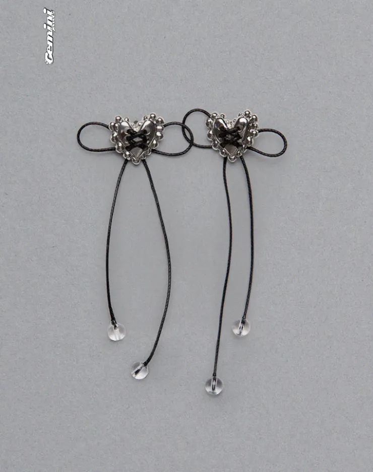 Women Motel Rocks Accessories | Sadie Bow Earrings in Silver