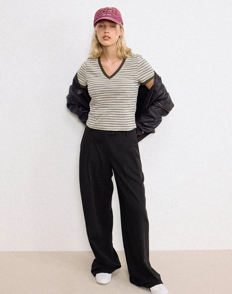 Women Motel Rocks Tailoring | Wide Leg Pants | Sakira Oversized Wide Leg Trousers in