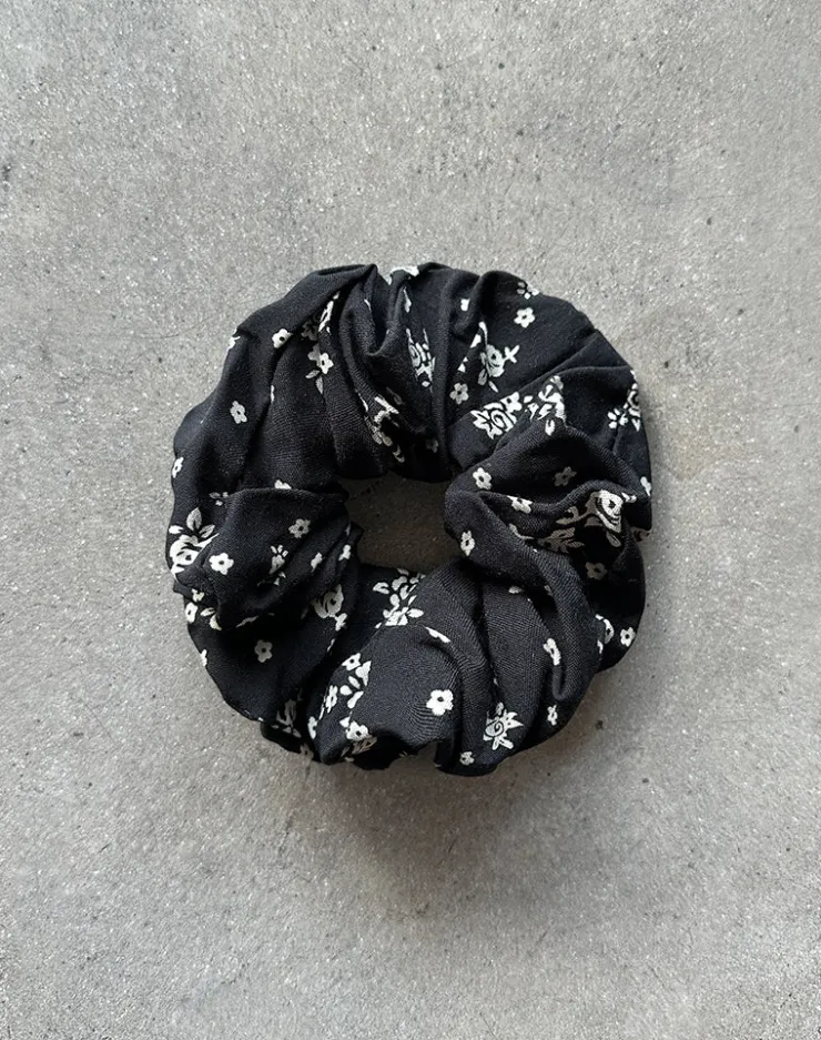 Women Motel Rocks Accessories | Scrunchie in Floral Land Black