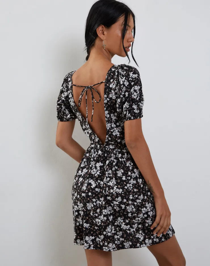 Women Motel Rocks Printed Dresses | Day Dresses | Senza Mini Dress in Dark Wild Flower