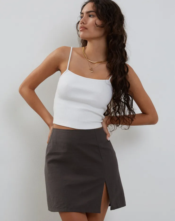 Women Motel Rocks Mini Skirts | Sheny Mini Skirt in Charcoal Grey