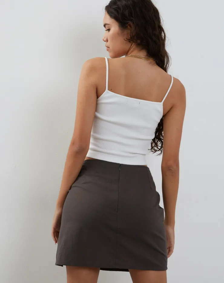 Women Motel Rocks Mini Skirts | Sheny Mini Skirt in Charcoal Grey