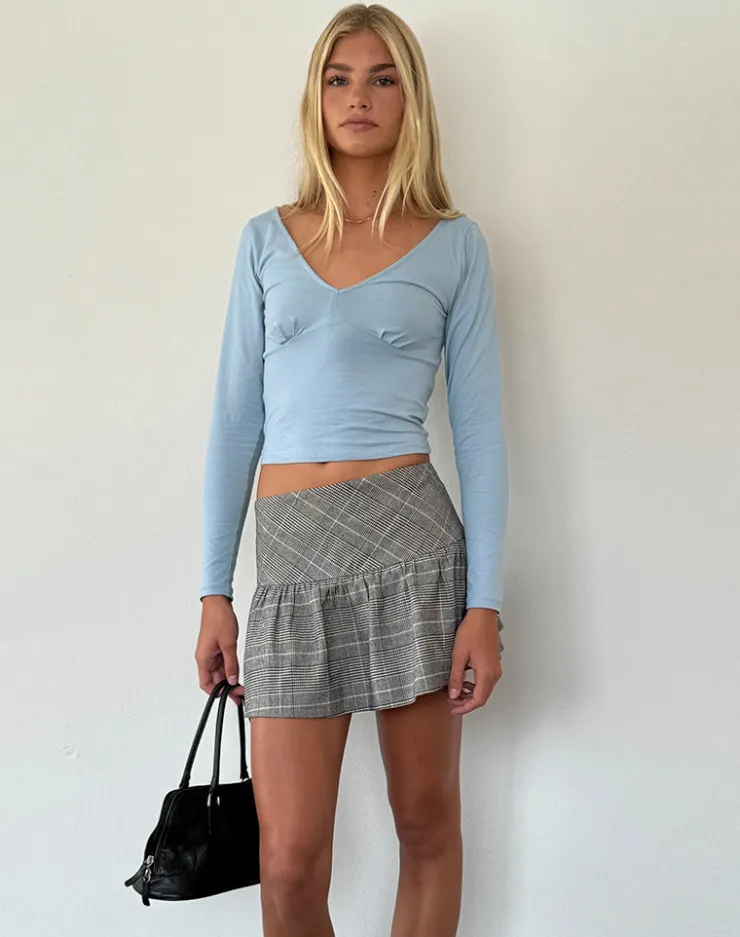 Women Motel Rocks Basics | Basic Tops | Sisil Long Sleeve Top in Nantucket Blue