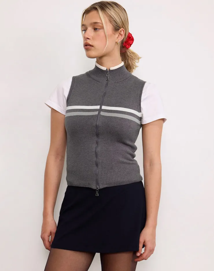 Women Motel Rocks Jackets | Tabeya Sleeveless Knit Jacket in