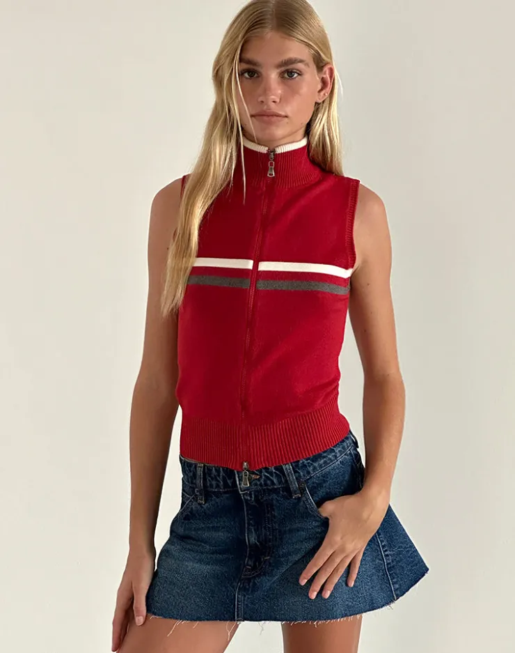 Women Motel Rocks Jackets | Tabeya Sleeveless Knit Jacket in