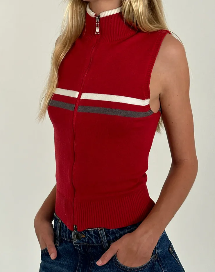 Women Motel Rocks Jackets | Tabeya Sleeveless Knit Jacket in